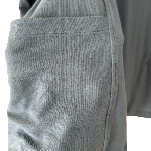 EILEEN FISHER Organic Cotton Stretch BATEAU-NECK LONG-SLEEVE JERSEY POCKET TOP - Picture 9 of 12